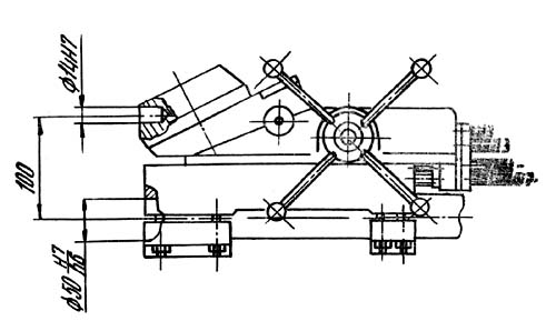 ТН-1М Верстат токарно-гвинторізний. Креслення револьверної головки